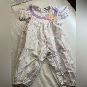 Vintage Colorful Polka Dot One Piece